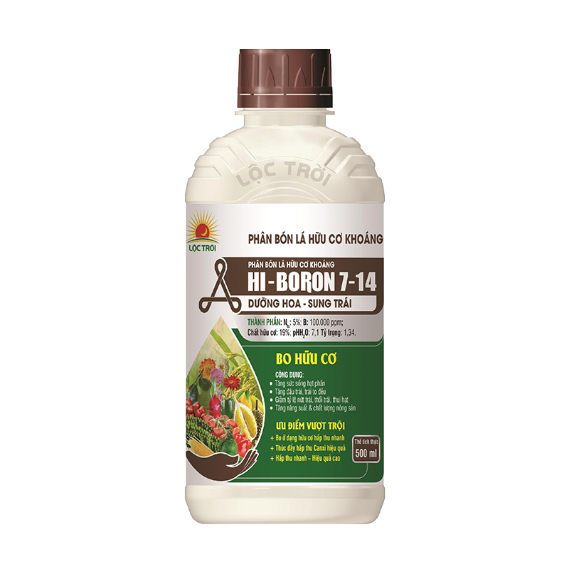Phân bón lá hữu cơ khoáng HI-BORON 7-14